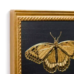 Kirklands Home Gold Moth Framed Art Print