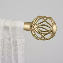 Kirklands Home Gold Open Sphere Curtain Rod, 120 in. Best