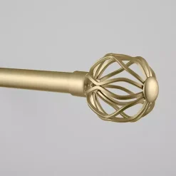 Kirklands Home Gold Open Sphere Curtain Rod, 120 in. Best
