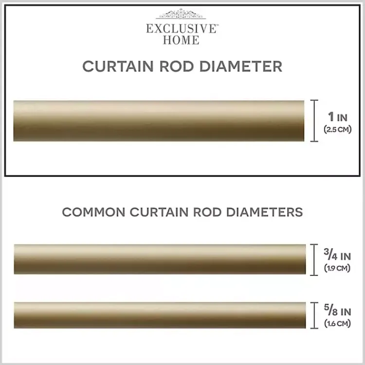 Kirklands Home Gold Open Sphere Curtain Rod, 120 in. Best