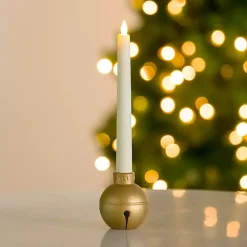 Christmas Decorations>Kirklands Home Ornament Taper Candle Holder Gold