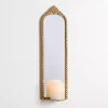 Sconces>Kirklands Home Gold Ornate Beaded Mirror Wall Sconce