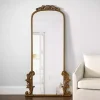 Kirklands Home Gold Ornate Scroll Bordeaux Leaner Mirror New