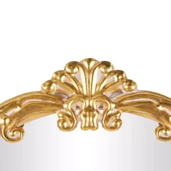 Kirklands Home Gold Oval Baroque Wall Mirror