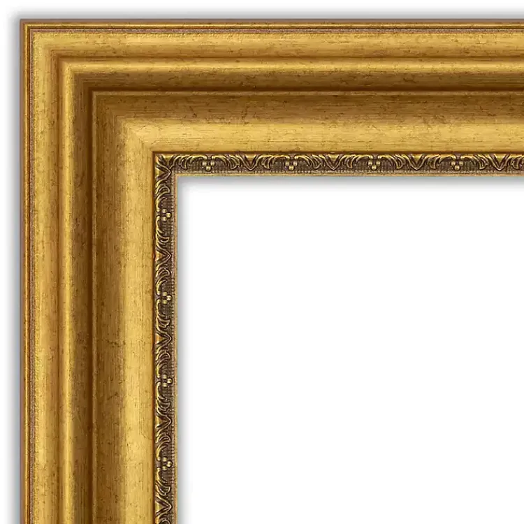 Kirklands Home Gold Patina Scalloped Frame Beveled Mirror Discount