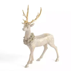Christmas Decorations>Kirklands Home Patina Standing Deer Figurine Gold