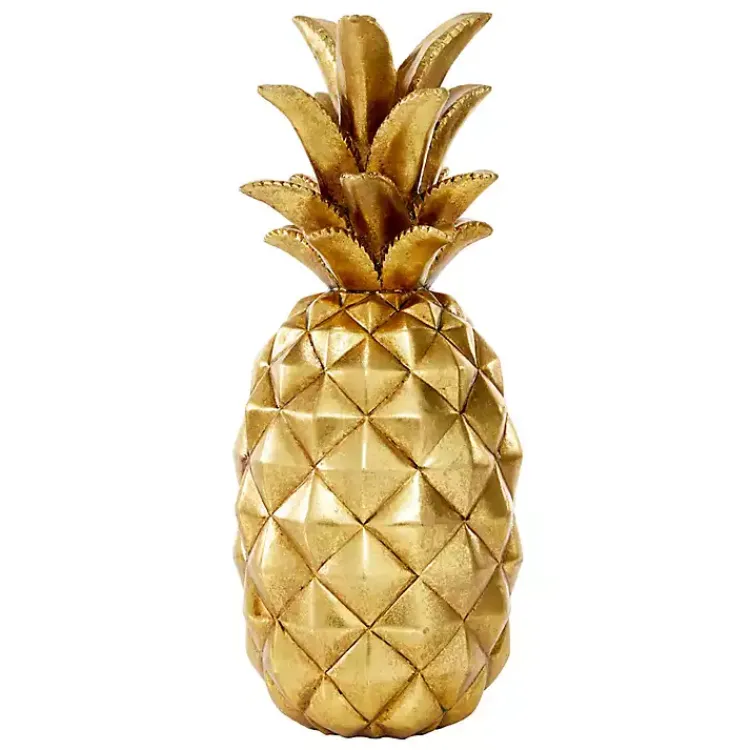 Statues & Figurines>Kirklands Home Pineapple Statue Gold