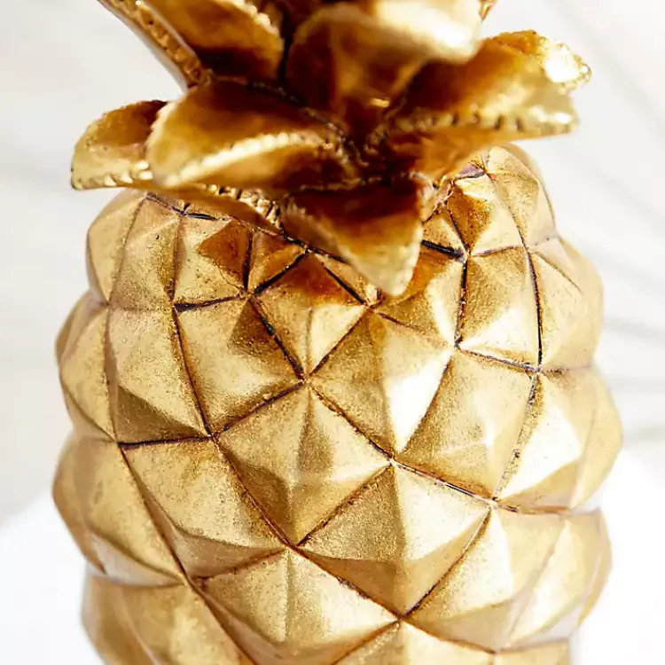 Statues & Figurines>Kirklands Home Pineapple Statue Gold