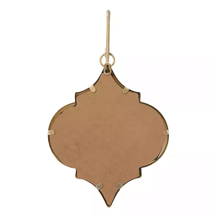 Sconces>Kirklands Home Quatrefoil Mirrored Wall Sconce Gold