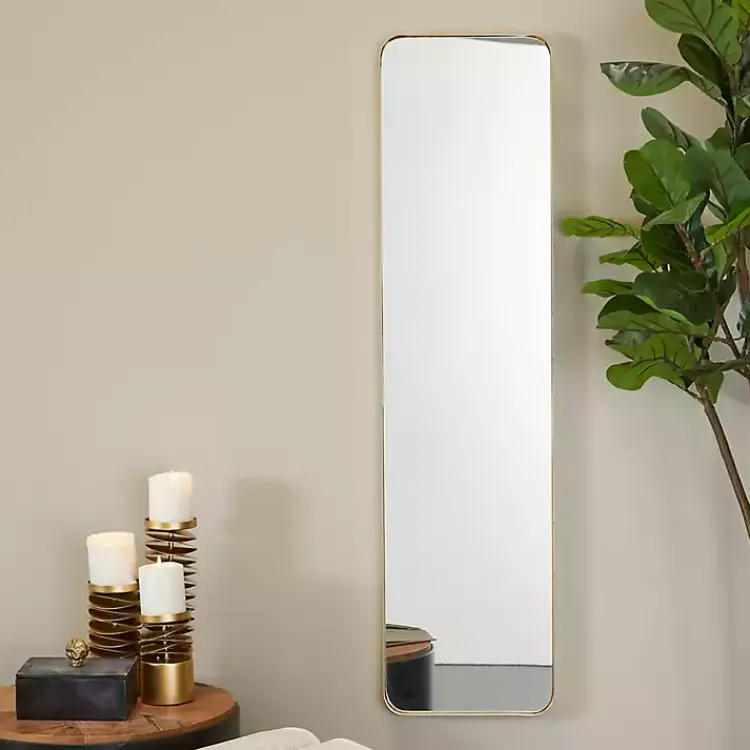 Kirklands Home Rectangle Beveled Wall Mirror Gold Sale