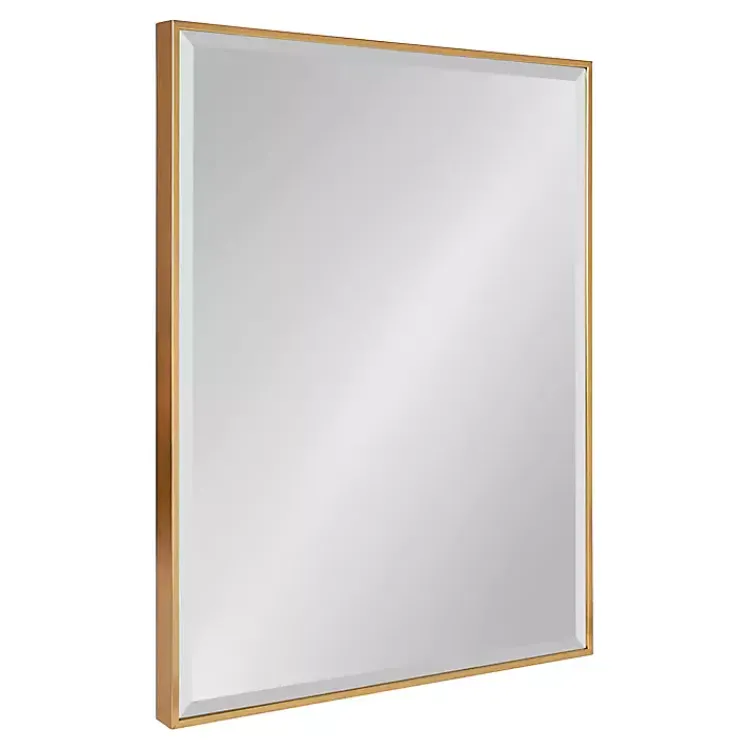 Kirklands Home Gold Rhodes Rectangle Wall Mirror New