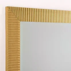 Kirklands Home Gold Ribbed Devin Profile Leaner Mirror
