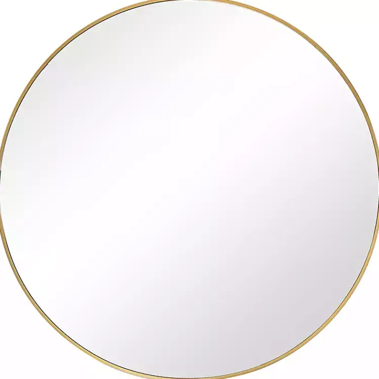 Kirklands Home Gold Round Simple Frame Large Wall Mirror Online