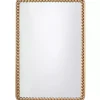 Kirklands Home Gold Rounded Rectangle Wall Mirror New