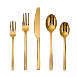 Kirklands Home Satin Baker 20-pc. Flatware Set Gold Online