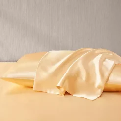 Kirklands Home Satin Standard 2-pc. Pillow Case Set Gold Discount