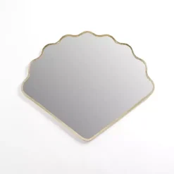 Kirklands Home Gold Scalloped Seashell Wall Mirror Hot