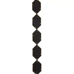 Kirklands Home Slim Stacked Hexagons Wall Mirror Gold Sale