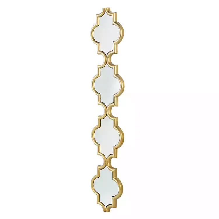 Kirklands Home Slim Stacked Trellis Wall Mirror Gold Best