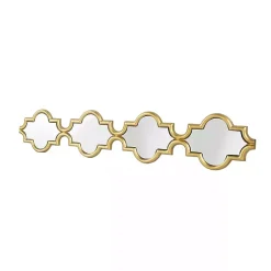 Kirklands Home Slim Stacked Trellis Wall Mirror Gold Best