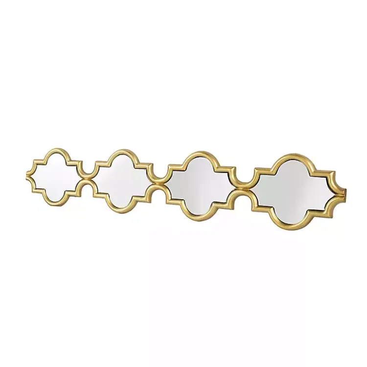 Kirklands Home Slim Stacked Trellis Wall Mirror Gold Best