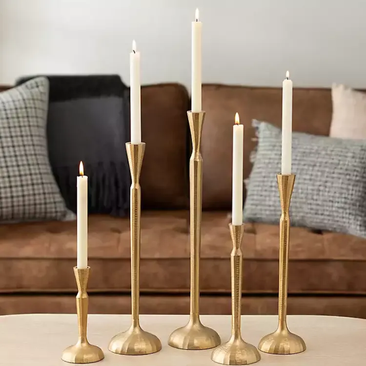 Candle Holders>Kirklands Home Slim Taper Candle Holder, 12 in. Gold