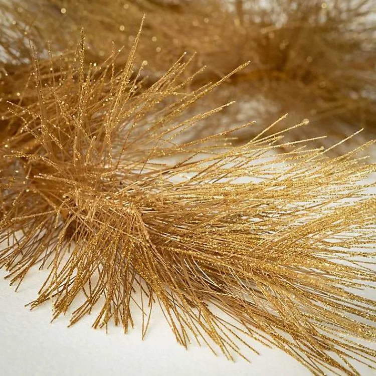 Christmas Arrangements & Garland>Kirklands Home Sparkle Pine Christmas Garland Gold
