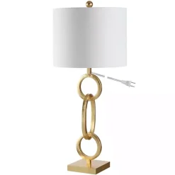 Kirklands Home Gold Stacked Rings Alaia Table Lamp White Online