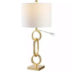 Kirklands Home Gold Stacked Rings Alaia Table Lamp White Online