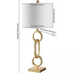 Kirklands Home Gold Stacked Rings Alaia Table Lamp White Online