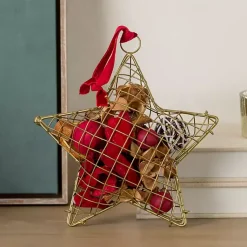 Christmas Fragrance>Kirklands Home Gold Star Caged Potpourri