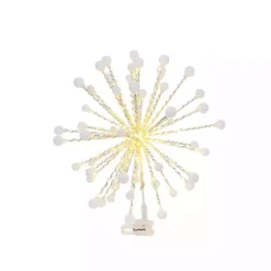 Christmas Tree Decorations>Kirklands Home Gold Starburst Snowflake LED Tree Topper
