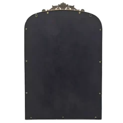 Kirklands Home Gold Studded Scroll Arched Mirror, 36 in.