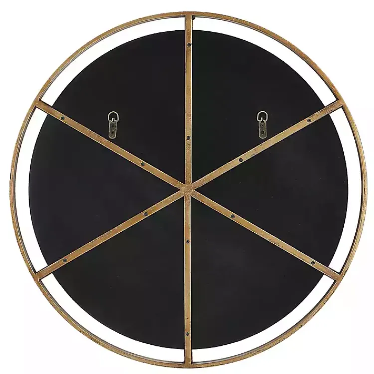 Kirklands Home Gold Suspended Round Wall Mirror Best