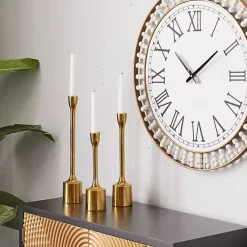 Candle Holders>Kirklands Home Taper Candle Holders, Set of 3 Gold