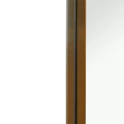 Kirklands Home Gold Thin Iron Frame Curved Corner Mirror Online