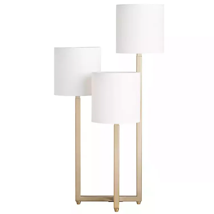 Kirklands Home Gold Triple Light Table Lamp White Online