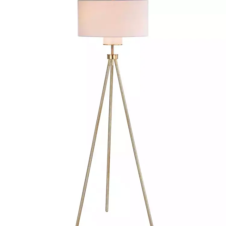 Kirklands Home Tripod Modern Floor Lamp Gold Best