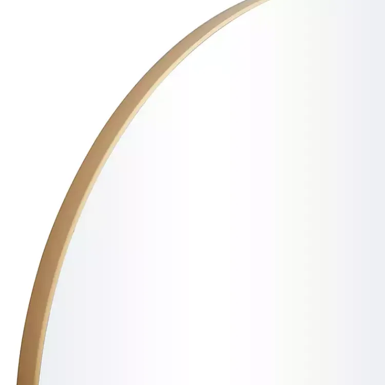 Kirklands Home Gold Wood Round Frame Mirror Discount