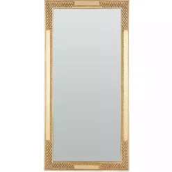 Kirklands Home Golden Carved Textured Wall Mirror Clearance