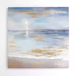 Kirklands Home Golden Coastal Landscape Canvas Art Print Outlet