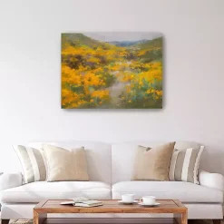 Kirklands Home Golden Explosion Canvas Art Print Outlet