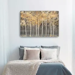 Kirklands Home Golden Forest Light Giclee Canvas Art Print Discount
