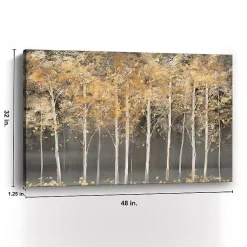 Kirklands Home Golden Forest Light Giclee Canvas Art Print Discount