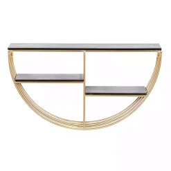 Kirklands Home Golden Half Moon Wall Shelves Clearance