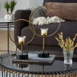 Candle Holders>Kirklands Home Golden Halo 2-pc. Candle Holder Set
