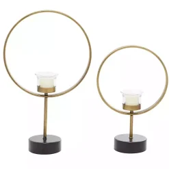 Candle Holders>Kirklands Home Golden Halo 2-pc. Candle Holder Set