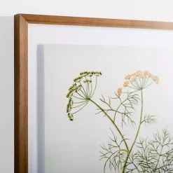Kirklands Home Golden Leaves Herbs Dill Framed Art Print New
