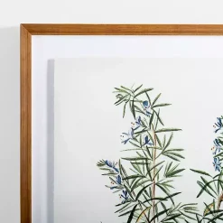 Kirklands Home Golden Leaves Herbs Rosemary Framed Art Print Best