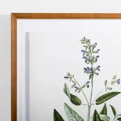 Kirklands Home Golden Leaves Herbs Sage Framed Art Print